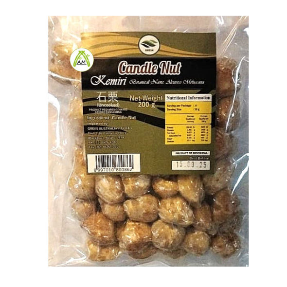 Grein Candlenut Kemiri 200g - Kukui Nuts - Buah Keras