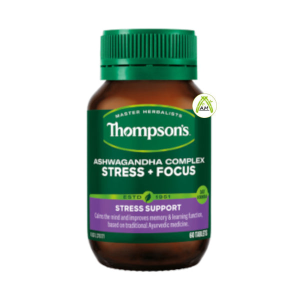 Thompson's Ashwagandha Complex Stress + Focus 60 Tablets